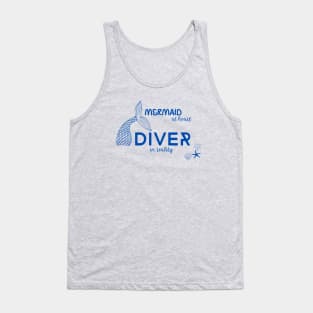 Mermaid | Scuba diving | Ocean lovers | Diving | Diver Tank Top